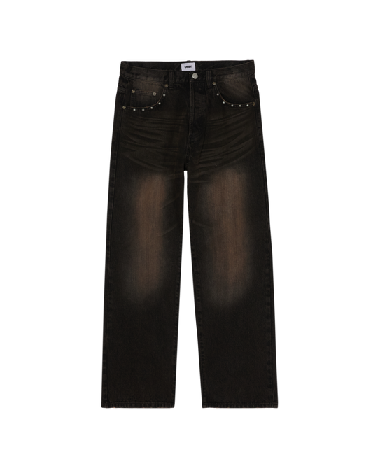 STUDDED BOXCAR DENIM