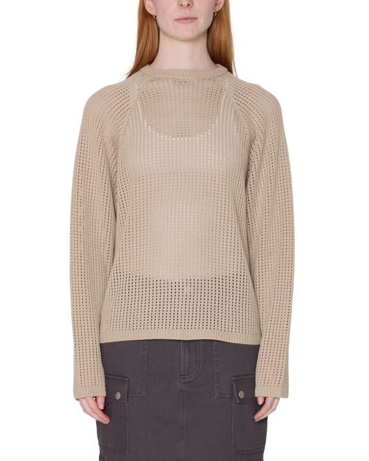 TALIA OPEN KNIT RAGLAN