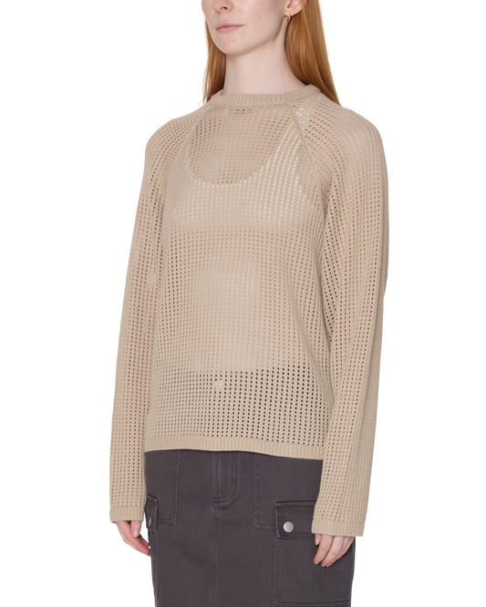 TALIA OPEN KNIT RAGLAN