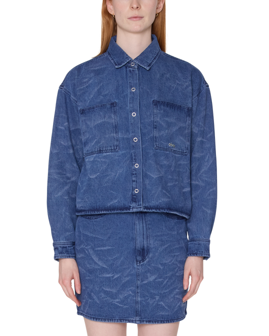 TRINITY WRINKLE DENIM SHIRT