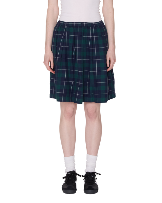SHELLY PLAID PLEATED SKIRT