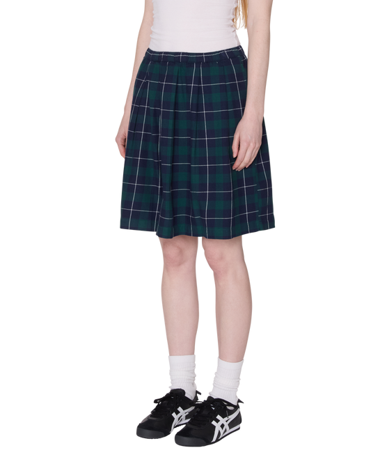 SHELLY PLAID PLEATED SKIRT