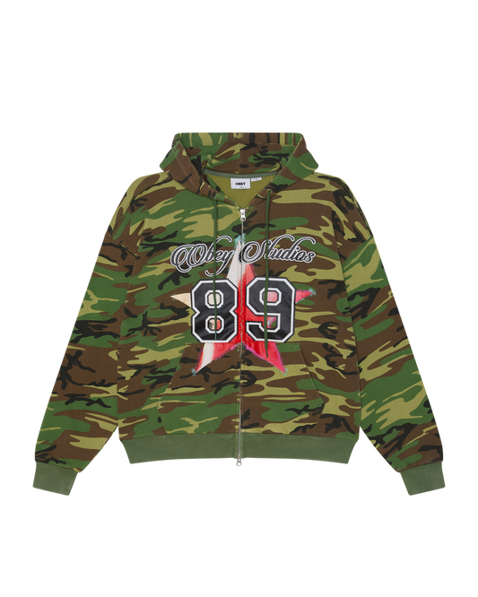 OBEY VARSITY ZIP HOOD