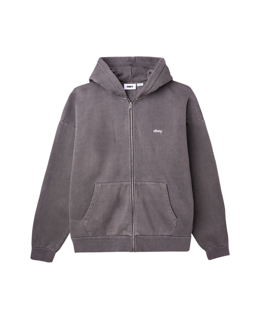 LOWERCASE PIGMENT ZIP HOOD