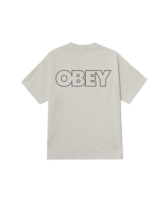 OBEY BOLD OUTLINE PIGMENT T-SHIRT