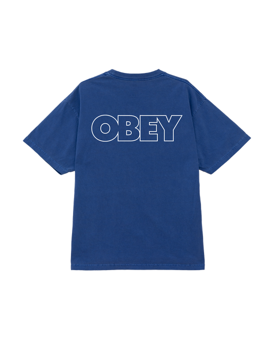 OBEY BOLD OUTLINE PIGMENT T-SHIRT