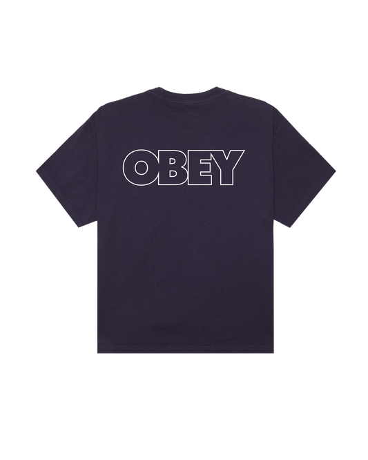 OBEY BOLD OUTLINE PIGMENT T-SHIRT