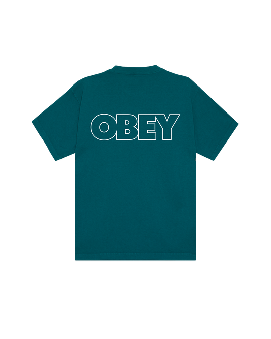 OBEY BOLD OUTLINE PIGMENT T-SHIRT