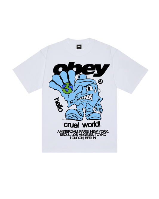 HELLO CRUEL WORLD HEAVYWEIGHT T-SHIRT