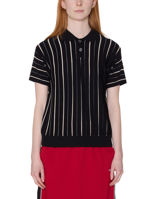 ARLO STRIPE POLO SWEATER