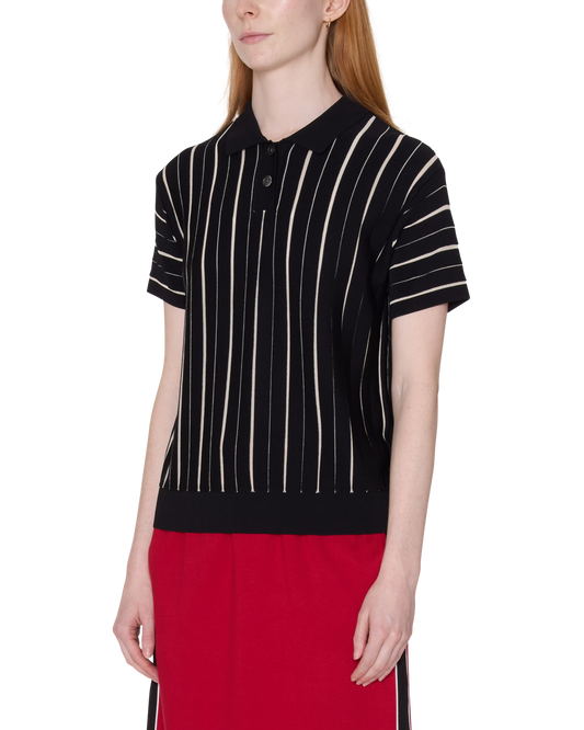 ARLO STRIPE POLO SWEATER