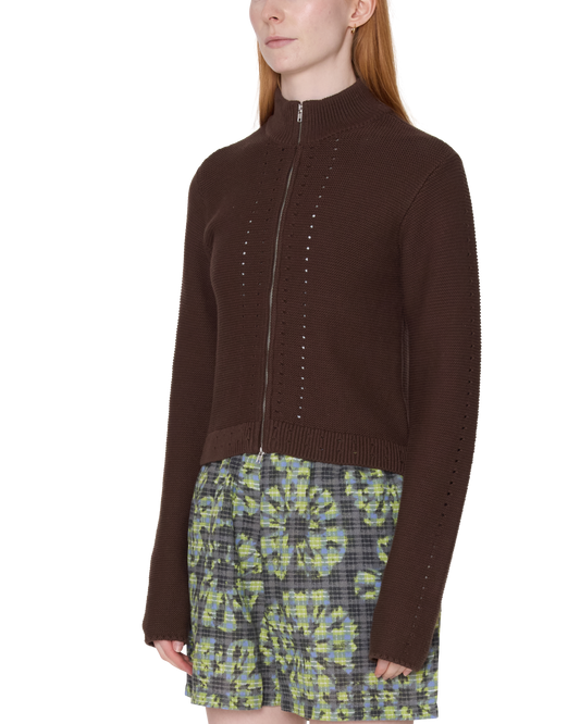 MEREDITH MOCK ZIP SWEATER