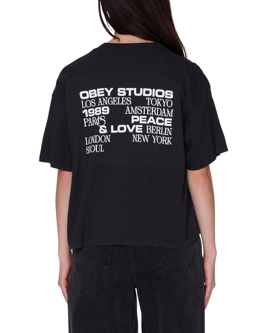 STUDIOS PEACE & LOVE ROW T-SHIRT